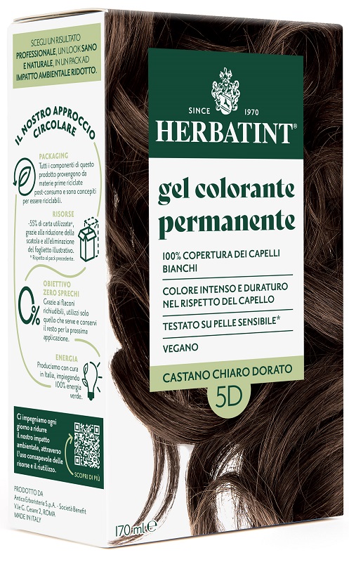 HERBATINT 5D CASTANO CHIARO DORATO 170 ML - Antica Farmacia Ferrari