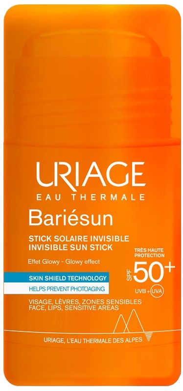 URIAGE EAU THERMALE BARIESUN SPF50+ STICK SOLAIRE INVISIBILE EFFET GLOWY 18 G - Antica Farmacia Ferrari
