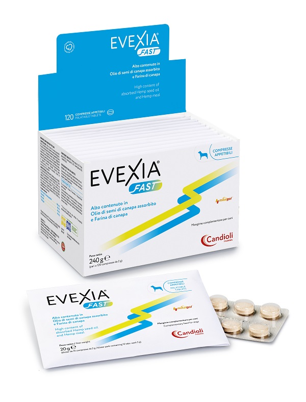 EVEXIA FAST 120 COMPRESSE APPETIBILI DA 2 G - Oltrefarma