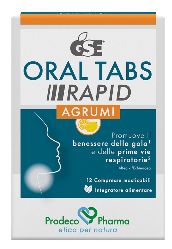 GSE ORAL TABS RAPID AGRUMI 12 COMPRESSE MASTICABILI - Oltrefarma