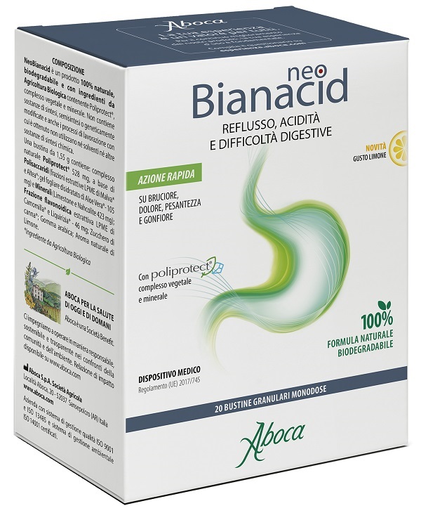 NEOBIANACID 20 BUSTINE LIMONE - Oltrefarma