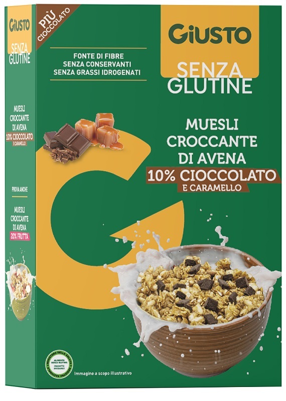 GIUSTO SENZA GLUTINE MUESLI AVENA CIOCCOLATO 275 G - Antica Farmacia Ferrari