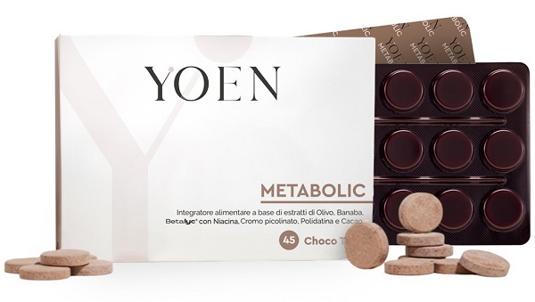 YOEN METABOLIC 45 COMPRESSE MASTICABILI CON EDULCORANTI SENZA GLUTINE E LATTOSIO - Oltrefarma