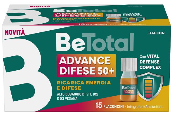 BETOTAL ADVANCE DIFESE 50+ 15 FLACONCINI DA 7 ML AROMA NATURALE ARANCIA CON EDULCORANTI SENZA ZUCCHERI SENZA GLUTINE NATURALMENTE PRIVO DI LATTOSIO - Antica Farmacia Ferrari