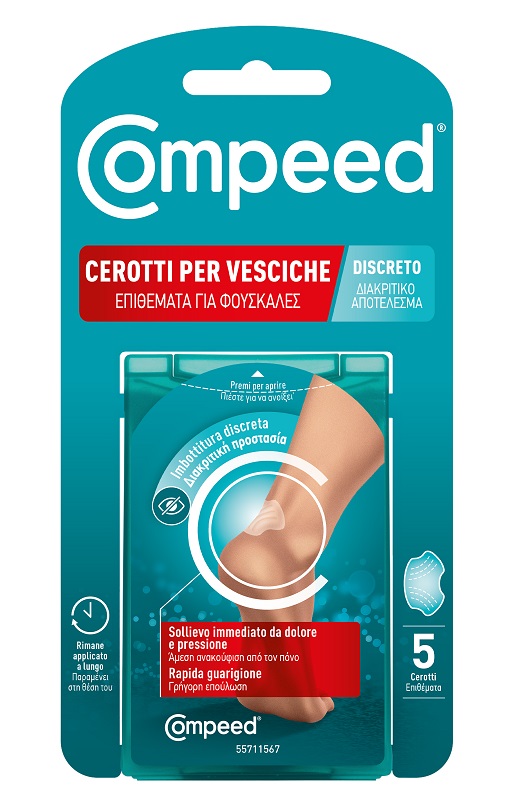 CEROTTO COMPEED VESCICHE DISCRETO 5 PEZZI - Antica Farmacia Ferrari