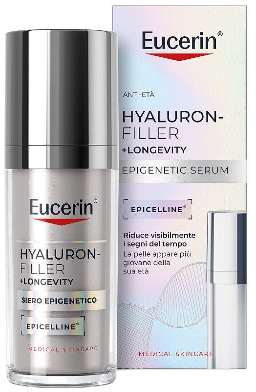 EUCERIN HYALURON FILLER +LONGEVITY SIERO EPIGENETICO 30 ML - Antica Farmacia Ferrari