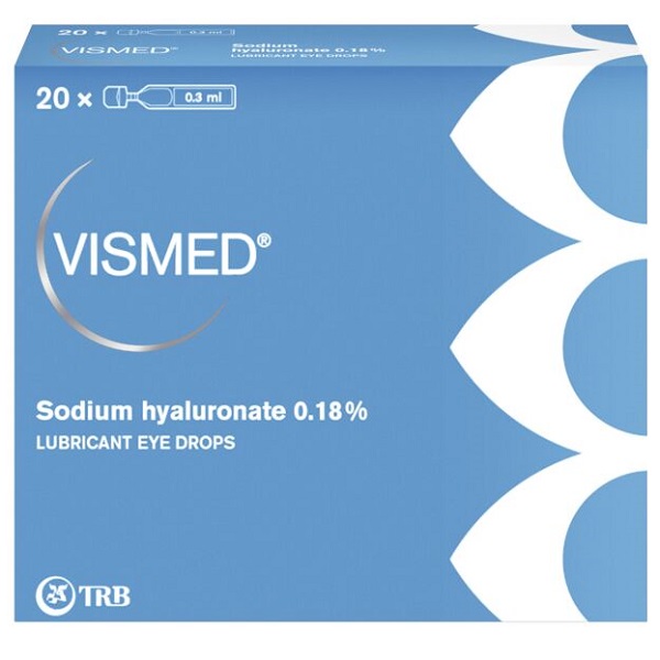 COLLIRIO LUBRIFICANTE VISMED CON ACIDO IALURONICO 0,18% 20 FIALETTE DA 0,3 ML - Antica Farmacia Ferrari