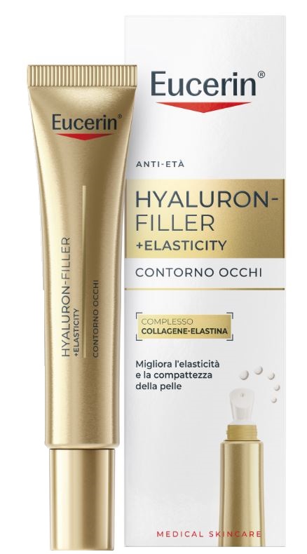 EUCERIN HYALURON FILLER+ ELASTICITY CONTORNO OCCHI SPF15 15 ML - Antica Farmacia Ferrari